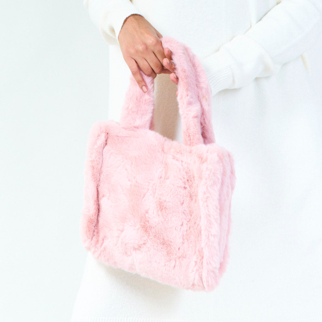 Fluffy | Plush Faux Tote Bag