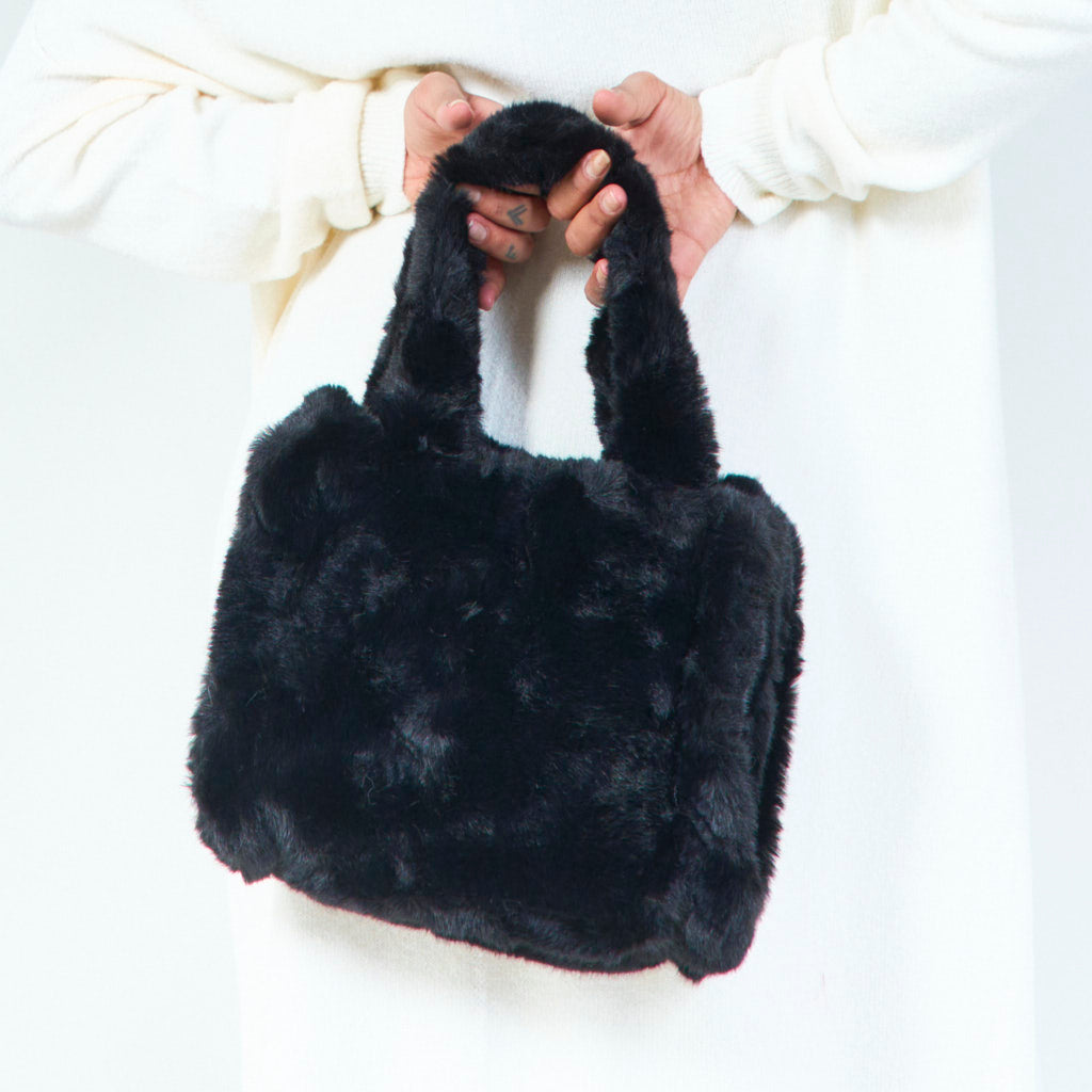 Fluffy | Plush Faux Tote Bag