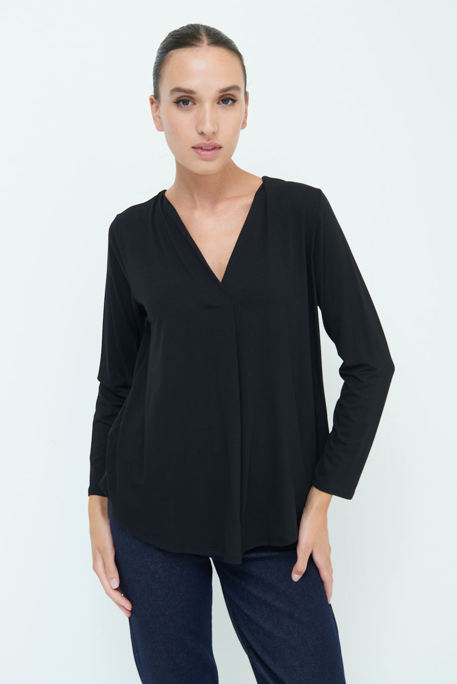 Celine | Classic V-neck Top