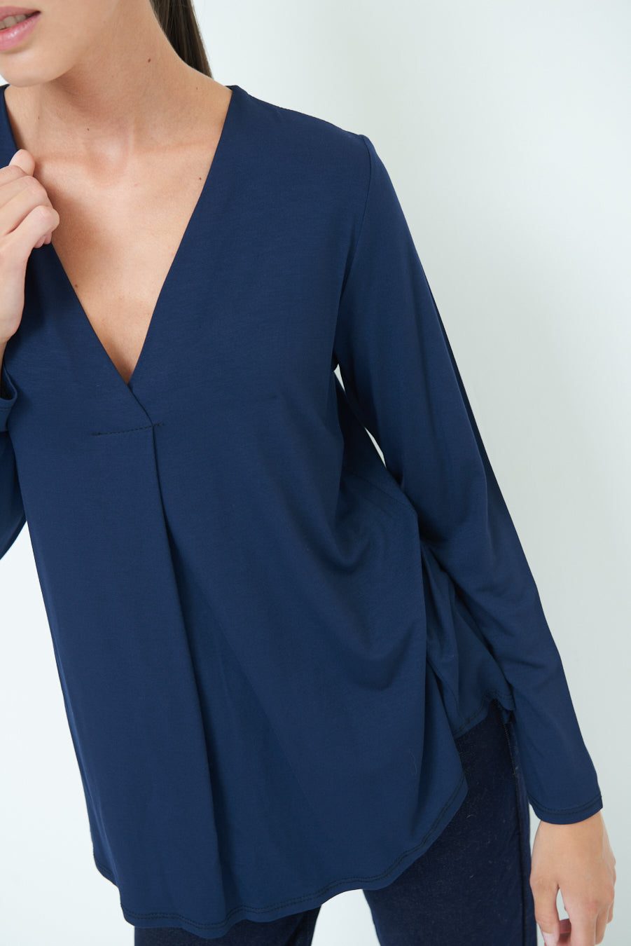 Celine | Classic V-neck Top