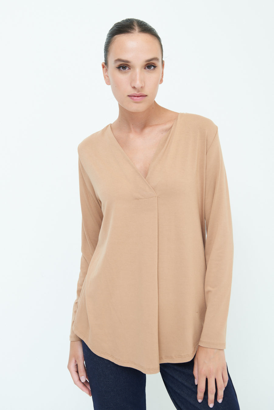 Celine | Classic V-neck Top