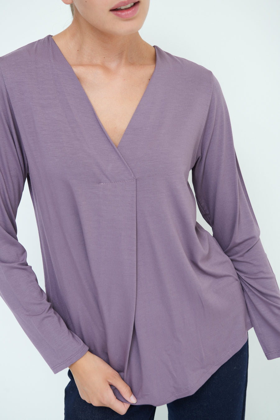 Celine | Classic V-neck Top