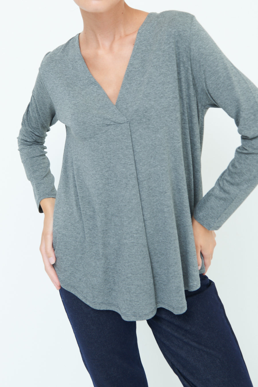 Celine | Classic V-neck Top