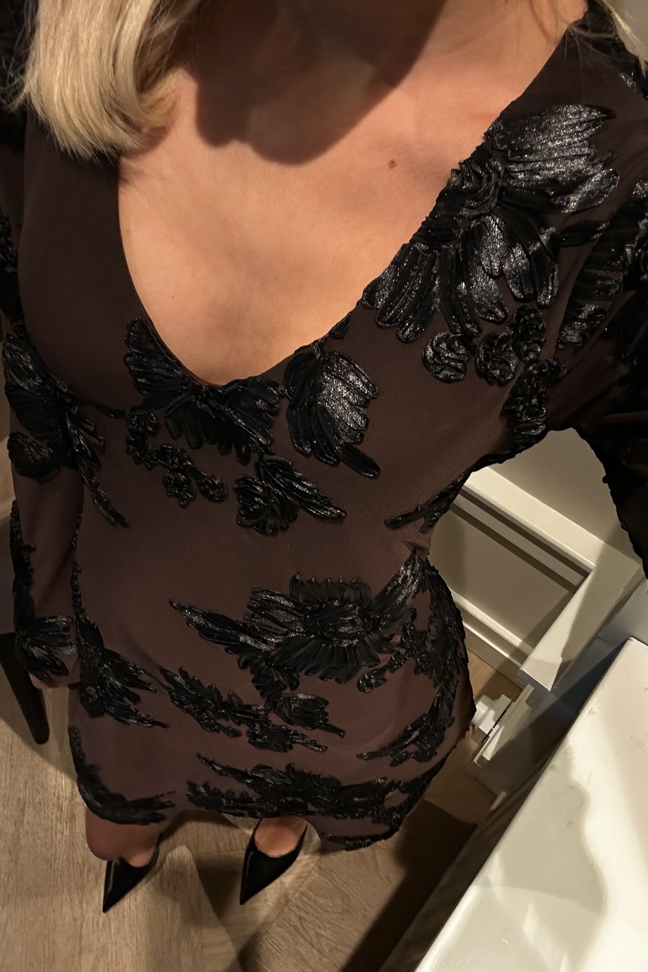 Joanna | Dress Chocolate Black