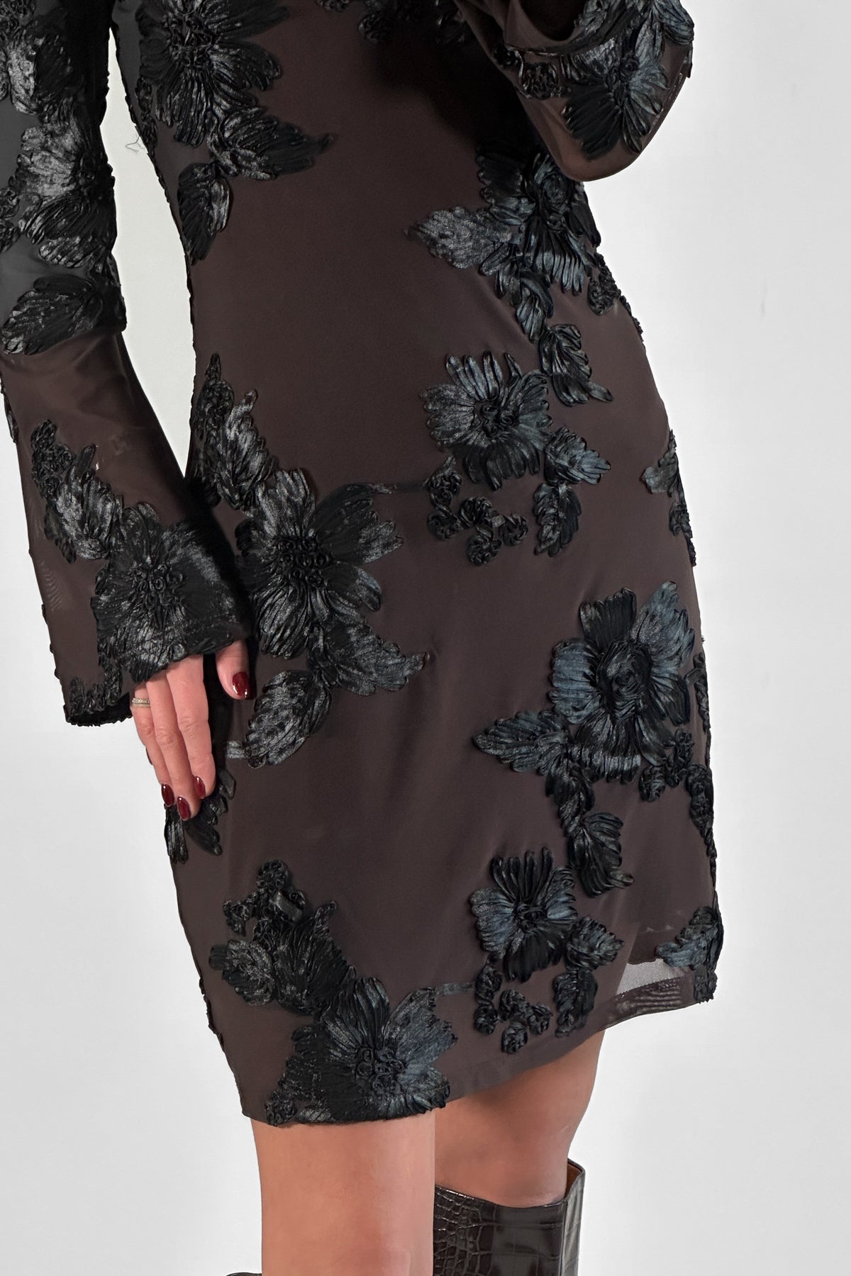 Joanna | Dress Chocolate Black