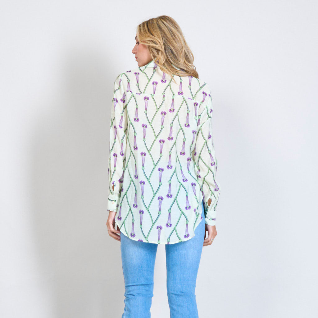 Sheila | Sheer oversized shirt wholesale