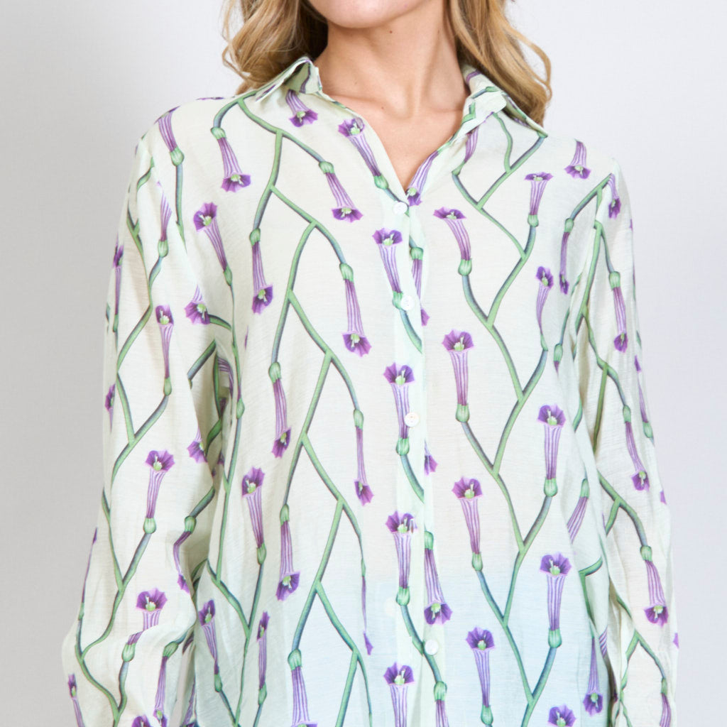 Sheila | Sheer oversized shirt wholesale