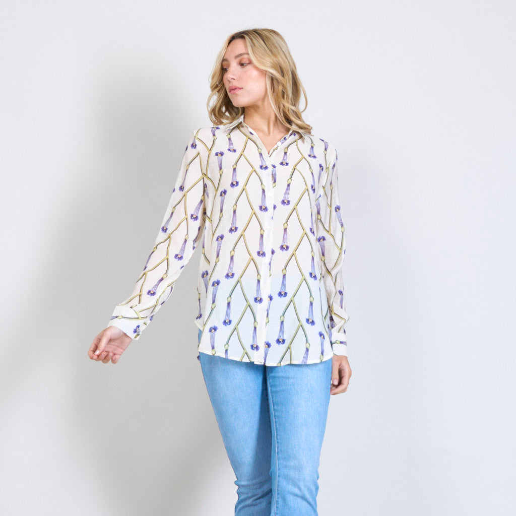 Sheila | Sheer oversized shirt wholesale