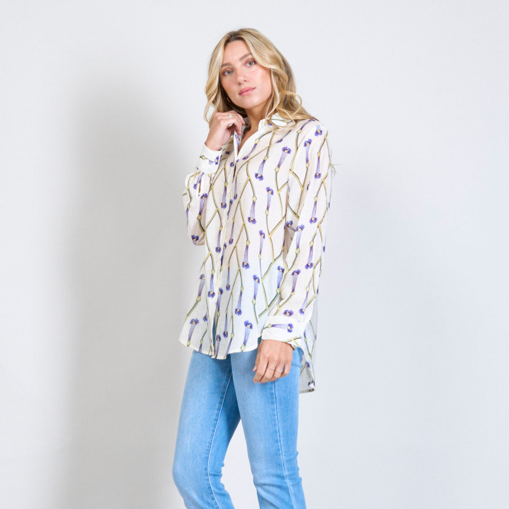 Sheila | Sheer oversized shirt wholesale