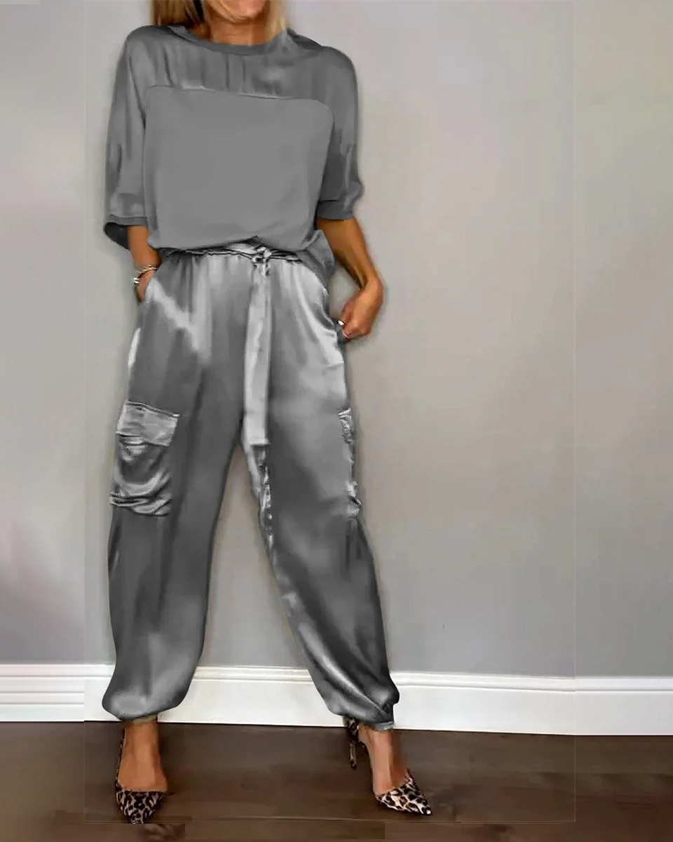 Valerie | Satin Two-Piece