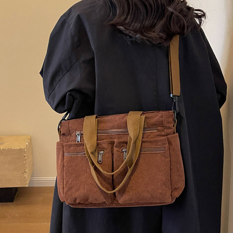 Clea | Classic Corduroy Tote Bag