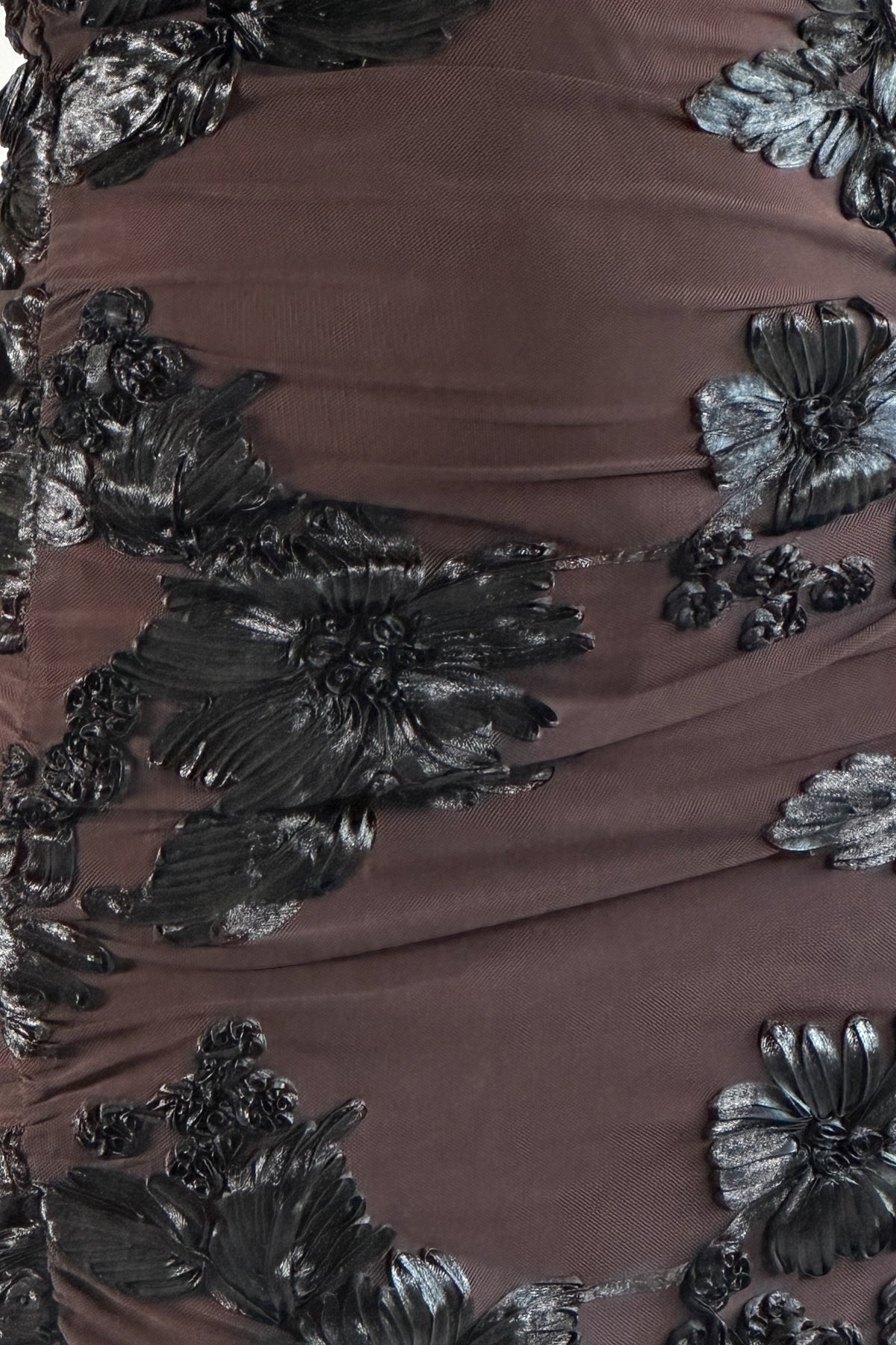 Avril |  Long Dress Chocolate Black