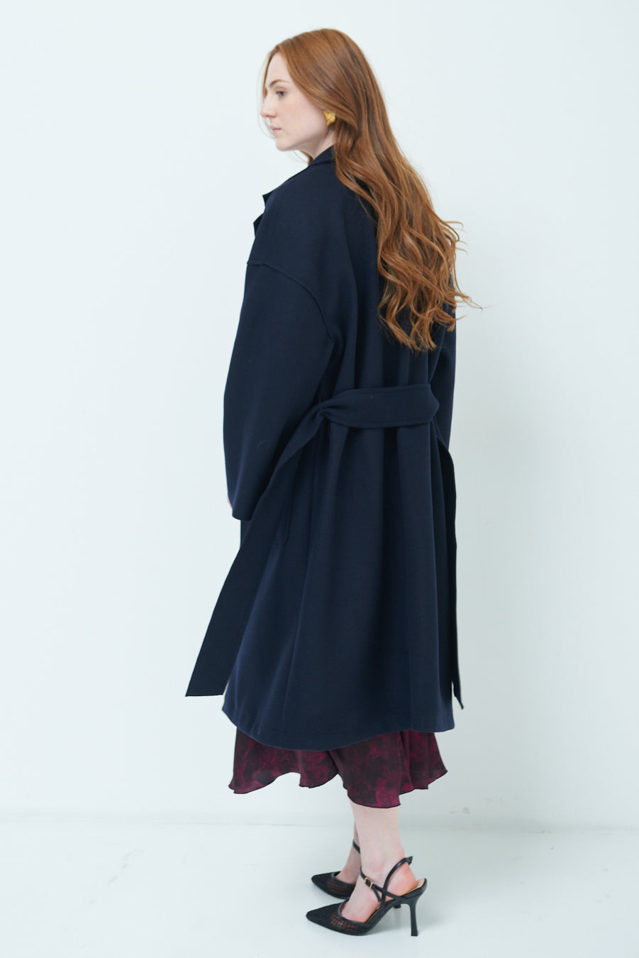 Carmen | Oversized long coat with wide lapels