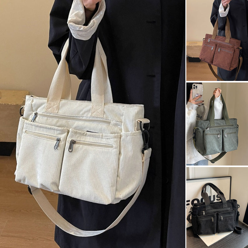 Clea | Classic Corduroy Tote Bag