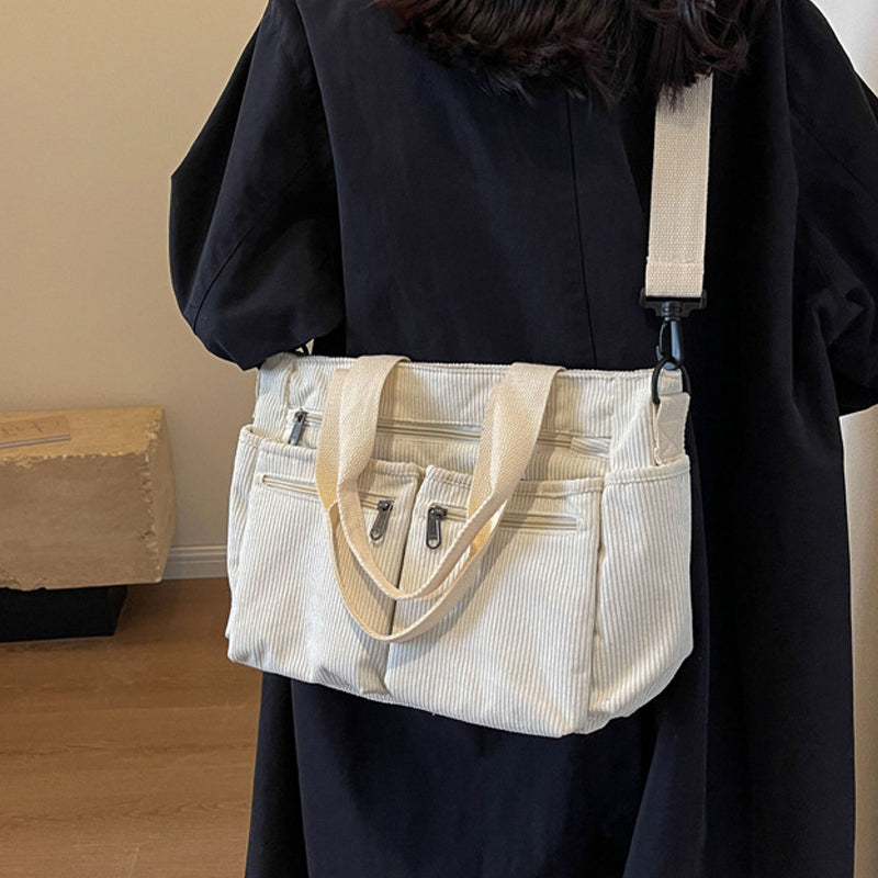 Clea | Classic Corduroy Tote Bag