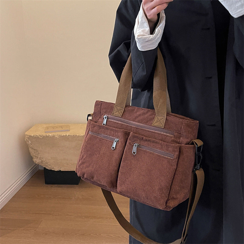 Clea | Classic Corduroy Tote Bag