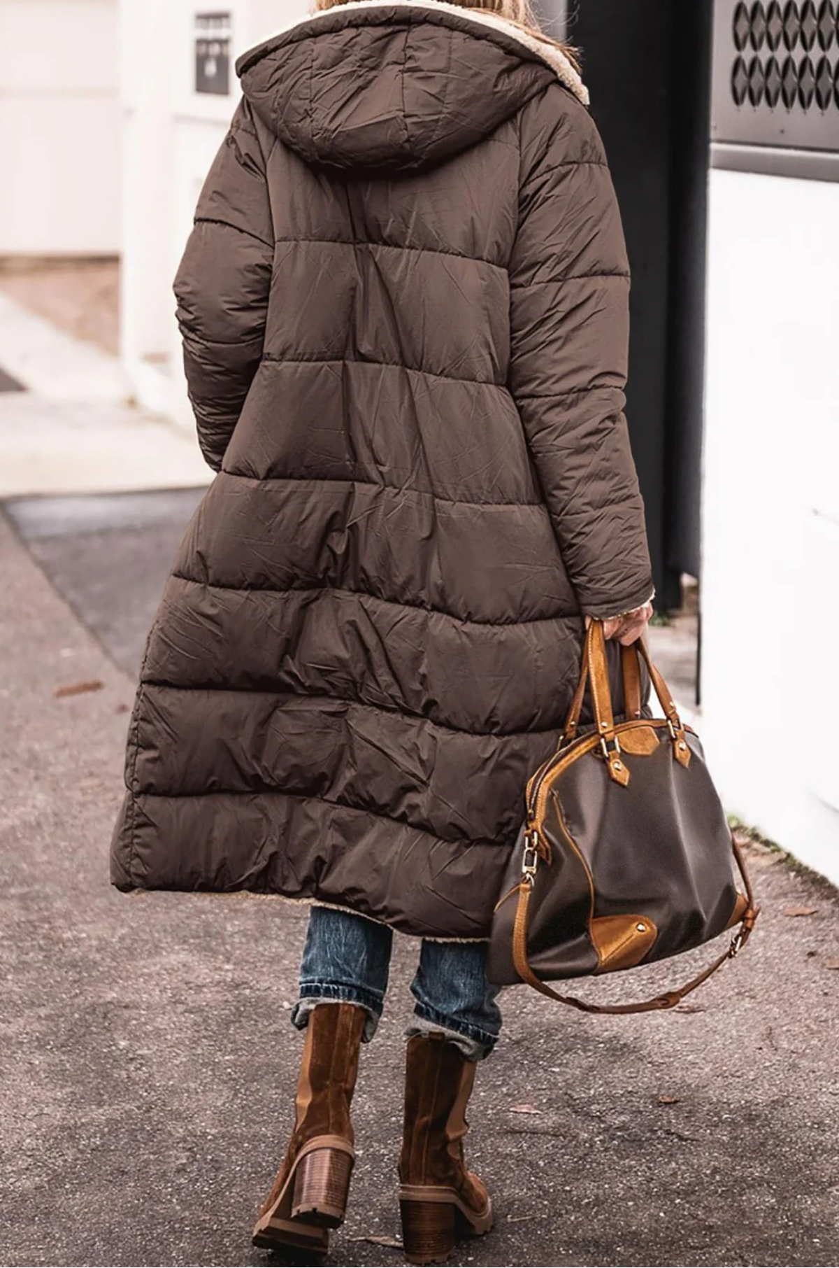 Aria | Warm Reversible Parka Jacket With Sherpa-Lining