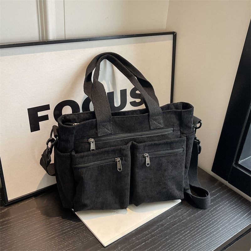 Clea | Classic Corduroy Tote Bag