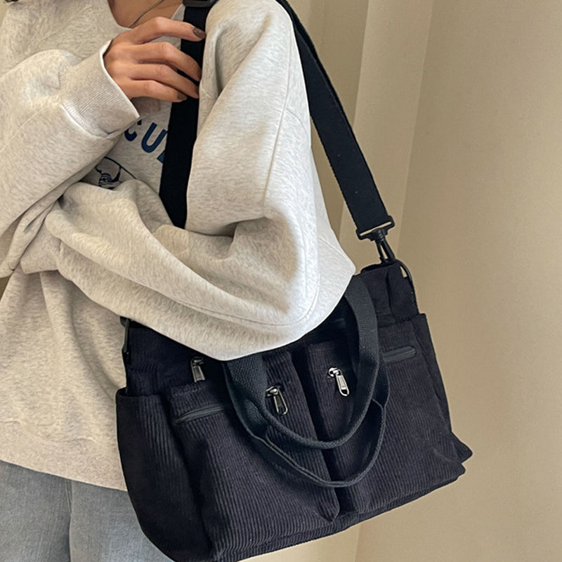 Clea | Classic Corduroy Tote Bag
