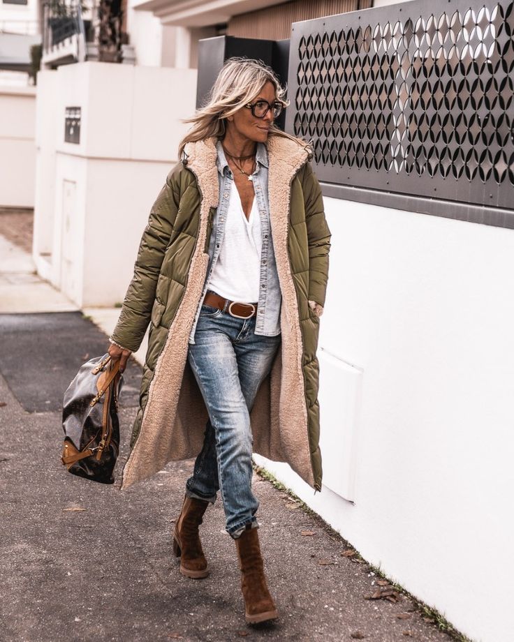 Aria | Warm Reversible Parka Jacket With Sherpa-Lining