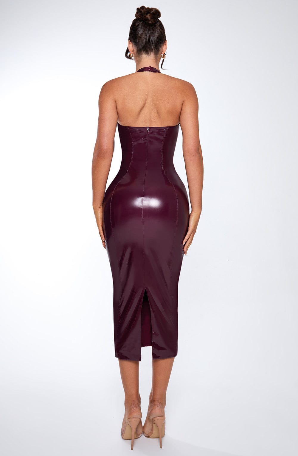 Viola |  Midi Dress - Cherry Lacquer